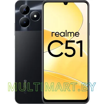 Смартфон Realme C51 RMX3830 6GB/256GB (угольно-черный)